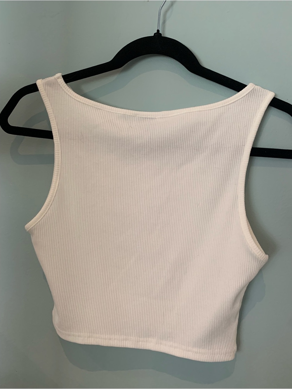 Princess Polly Cream Ribbed Tank Top - Picture 10 of 15